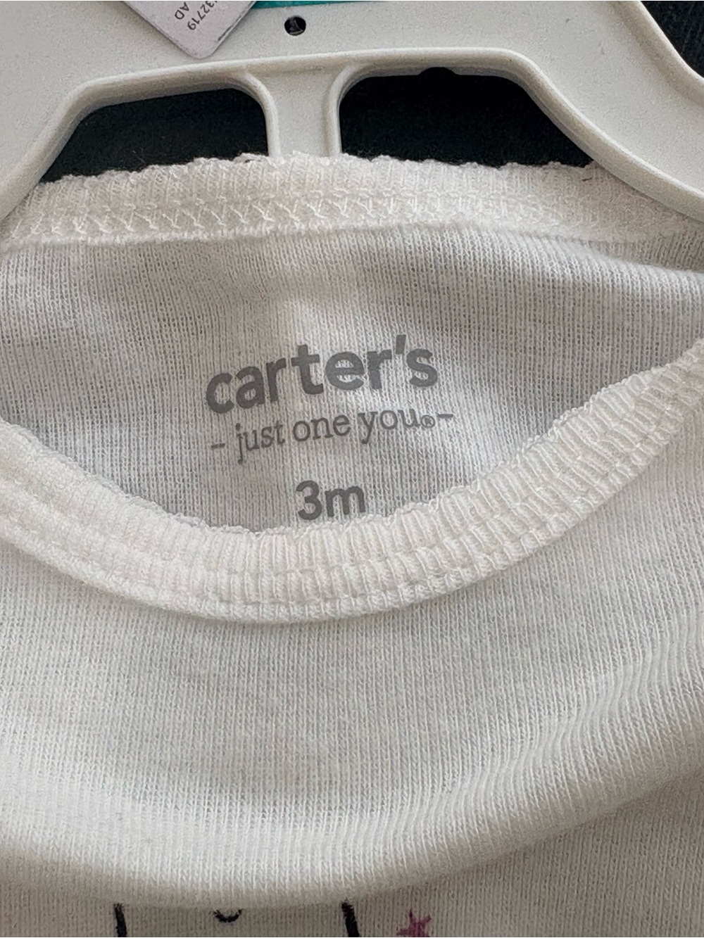 Carter's NWT White Ghost Top with Black Star Tulle Leggings - Picture 2 of 11